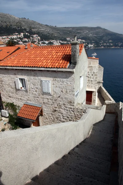 Dubrovniks gamla stad hus — Stockfoto