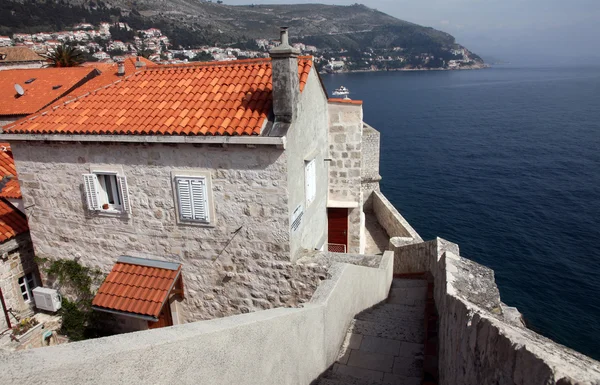 Dubrovnik oude stad huis — Stockfoto