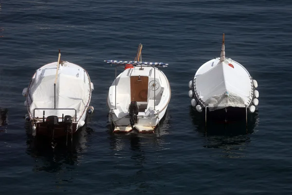 Boats in Dubrovnik harbor — Stock Photo, Image