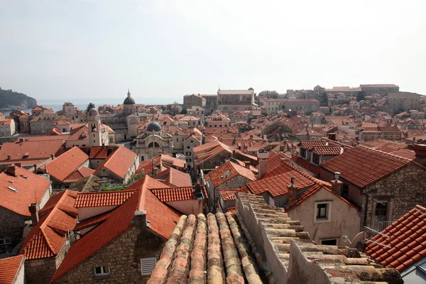 Переглянути Старого міста Дубровник, Хорватія — стокове фото