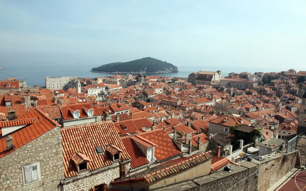 Vista del casco antiguo de Dubrovnik, Croacia — Foto de Stock