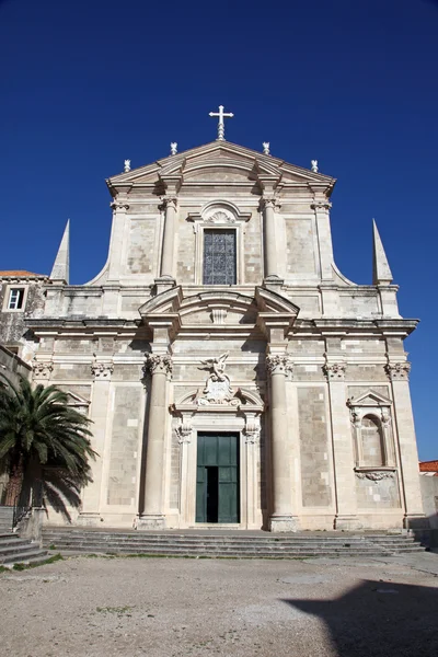 Иезуитская церковь Св. Игнатия, Дубровник, Хорватия — стоковое фото