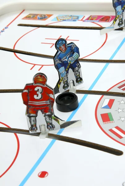 Stock image Hockey players duel.