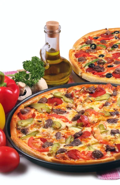 Italiaanse pizza Stockafbeelding