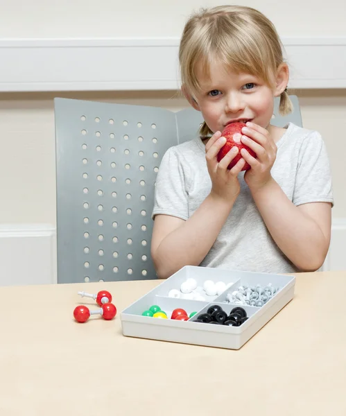 Child playing scientist — Stock Photo, Image