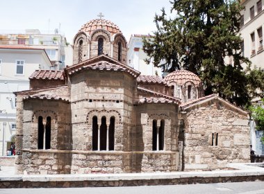 Byzantine Kapnikarea, orthodox church in central Athens, Greece clipart