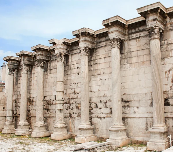 Hadrianus bibliotek i det romerska forumet i Aten, Grekland — Stockfoto