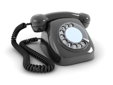 Old telephone clipart