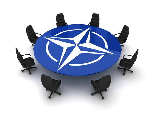 Circle table NATO — Stock Photo, Image