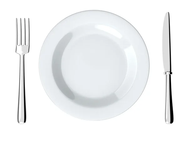 Plate isolated — Stock Photo, Image