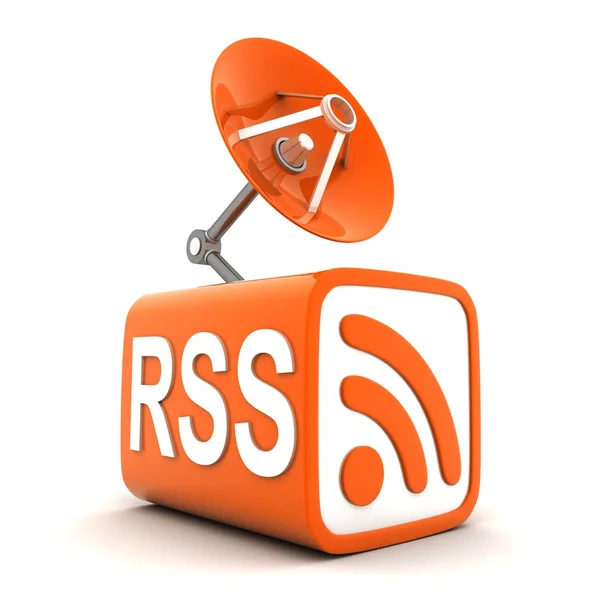 Абстрактный символ RSS — стоковое фото