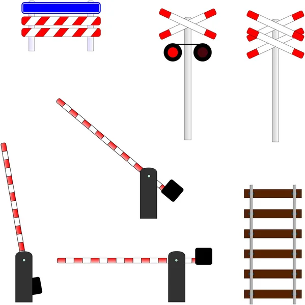 Vasúti átkelő szimbólumok — Stock Fotó