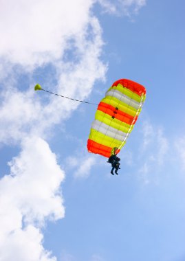 Tandem skydive parachute clipart