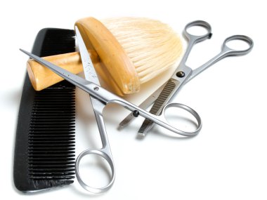 Old hairdresser's tool clipart