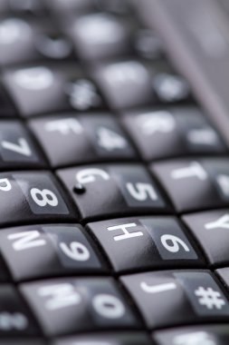 cep telefonu üzerinden QWERTY tuş takımı