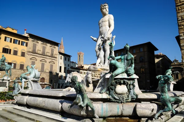 A Fonte de Netuno (Florença ) — Fotografia de Stock