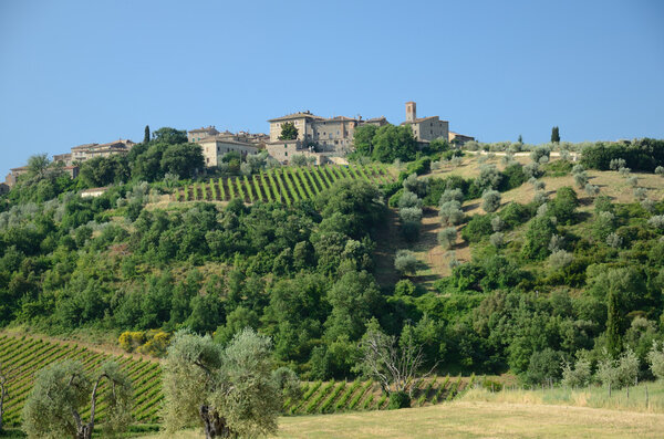 A pretty village in Tuscany