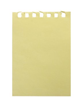 Yellow paper. clipart