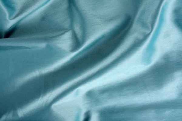 青い光沢のある生地 — ストック写真