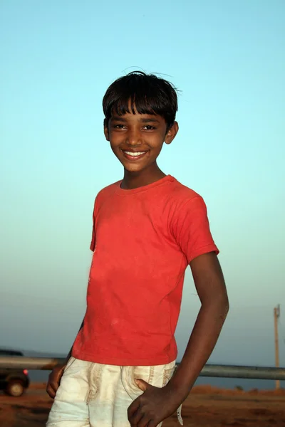 Venkovské indického chlapce — Stock fotografie
