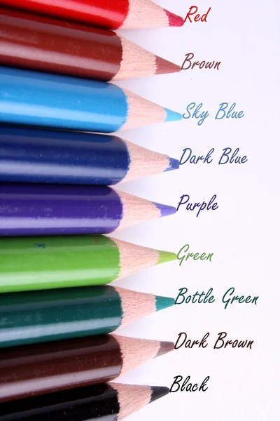 Cores lápis — Fotografia de Stock
