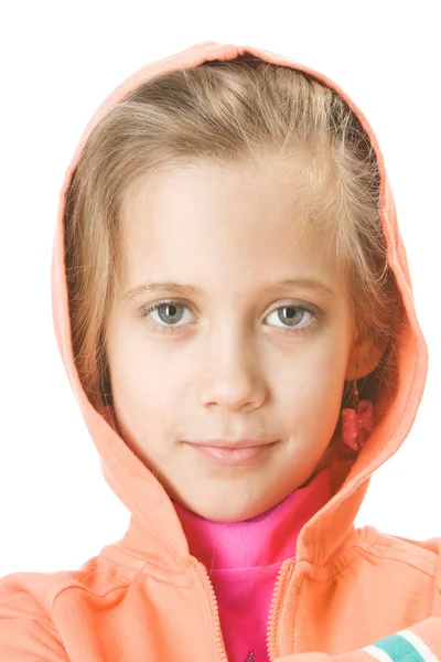 一个年轻女孩的肖像 — 图库照片