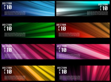 Colorful Web Banners Backgrounds clipart