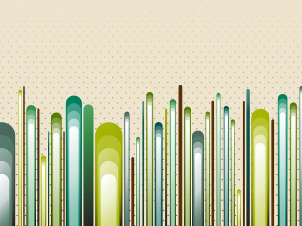 Nature Style rayé fond vert — Image vectorielle