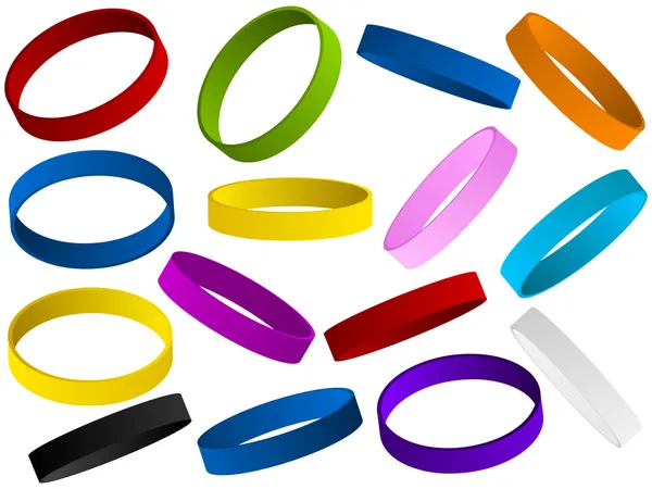 Conjunto de pulseira colorida —  Vetores de Stock