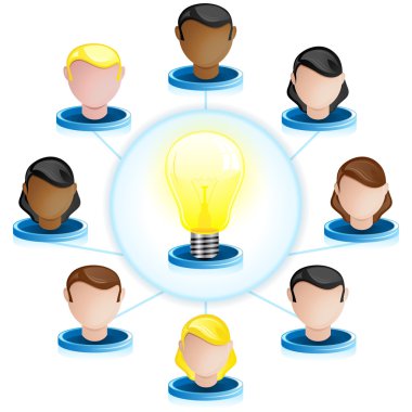 Creativity Network Crowdsourcing clipart