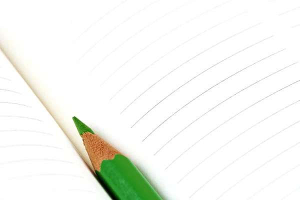Bleistift und Agenda — Stockfoto