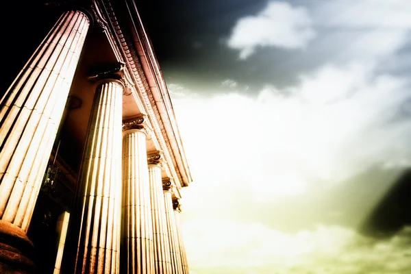 Griekse pijlers — Stockfoto