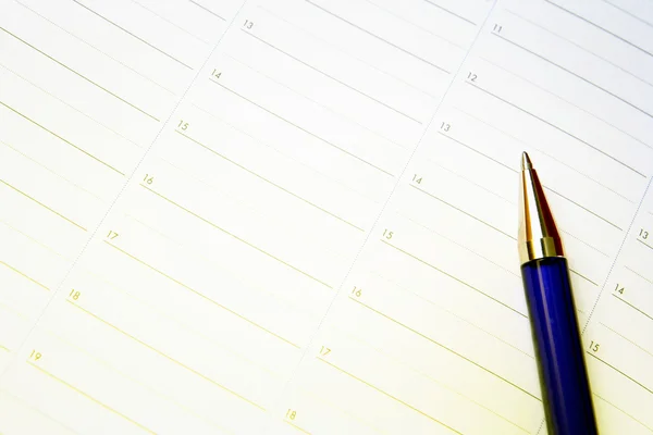 Lápis de cor e agenda — Fotografia de Stock