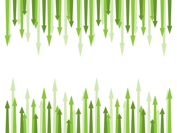 Frecce verdi — Vettoriale Stock