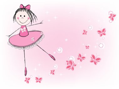 Ballet girl clipart