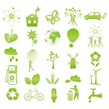 Eco icons clipart