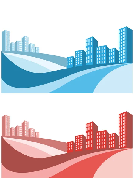 City business background — Stock Vector