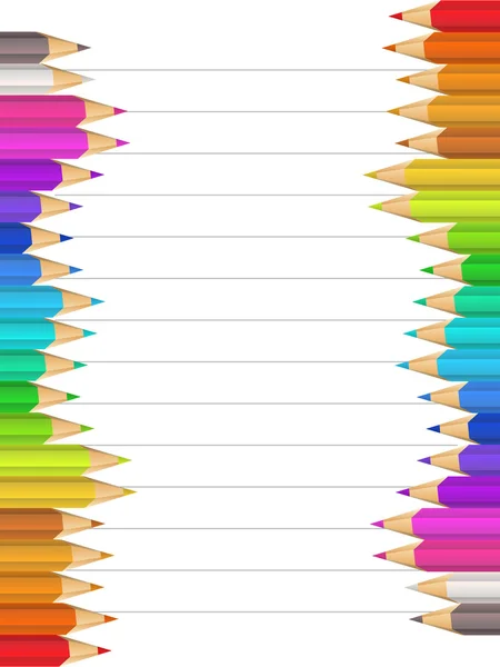 Lápices de colores — Vector de stock