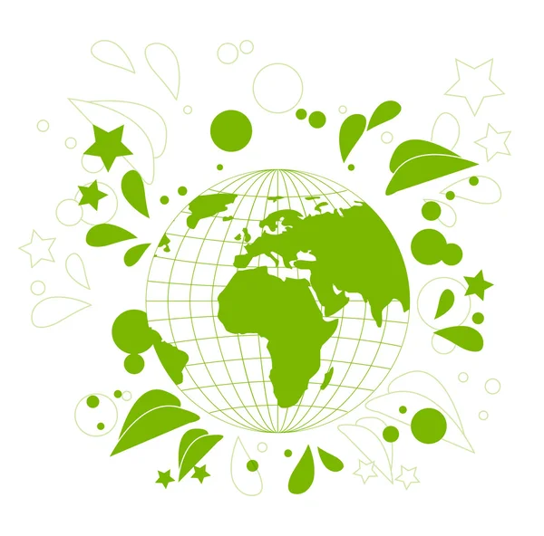 Terra Verde — Vetor de Stock