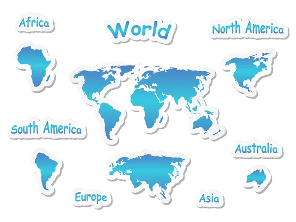 Mapa del mundo — Archivo Imágenes Vectoriales