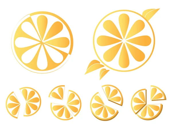 Narancssárga ikonok — Stock Vector