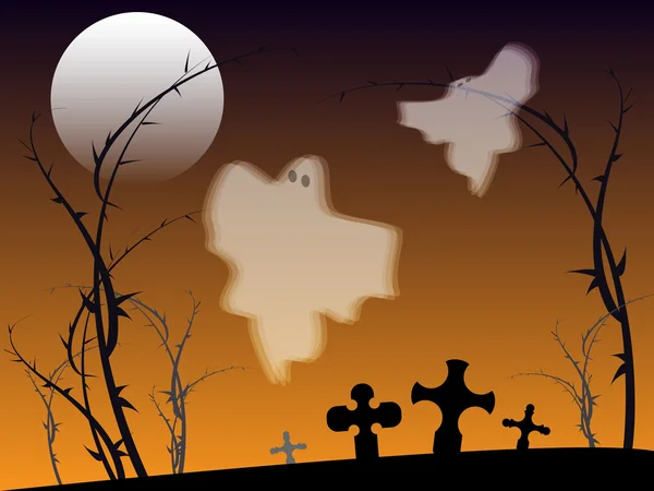Scène Halloween — Image vectorielle