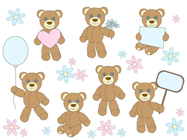 Toy bears — Stock Vector