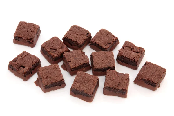 Bolos de chocolate Brownie — Fotografia de Stock