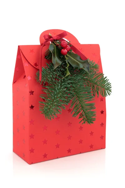 Christmas Gift Bag — Stock Photo, Image