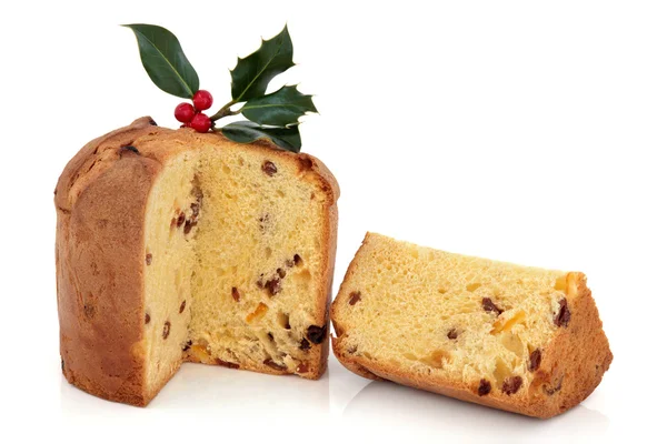 Panettone pastel de Navidad — Foto de Stock