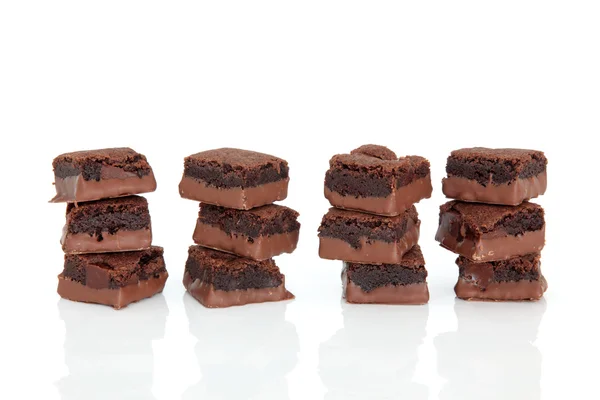 Torte Brownie al cioccolato — Foto Stock