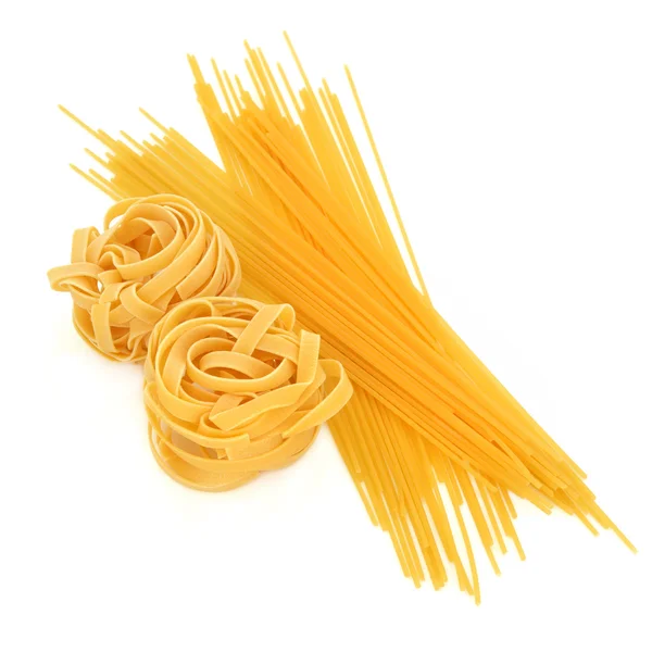 Tagliatelle e massa de espaguete — Fotografia de Stock