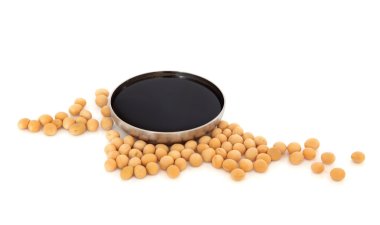 Soya Beans and Soy Sauce clipart