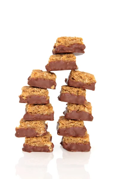Chocolate and Flapjack Chunks — Stock Photo, Image